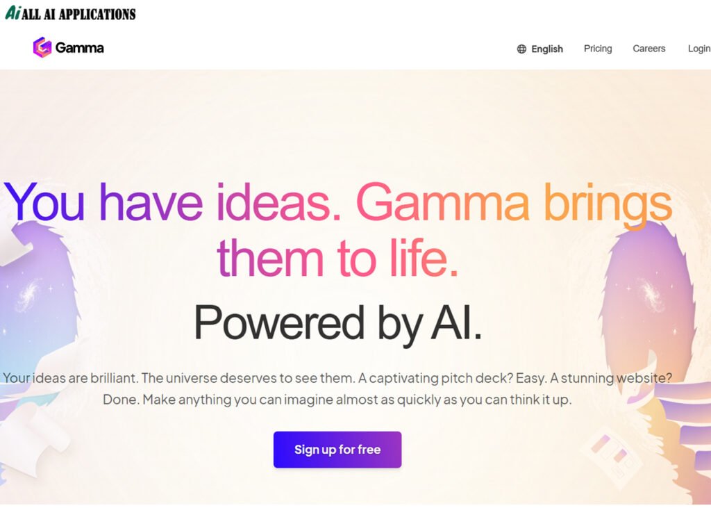 Gamma AI PPT Tool - Best AI Ideas